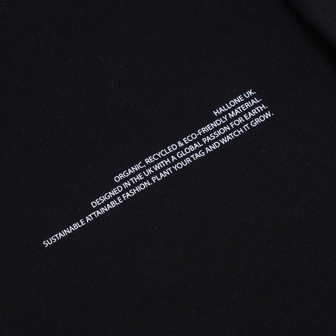 Black Text Tee