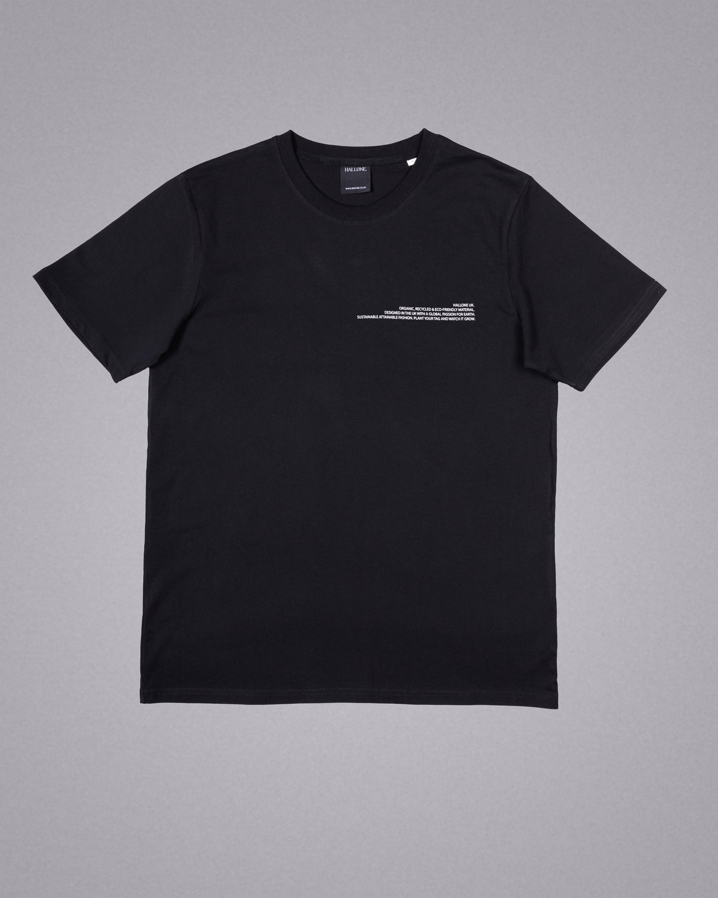 Black Text Tee